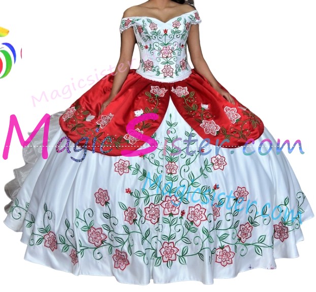 Beautiful Embroidery Charro Quinceanera Dress