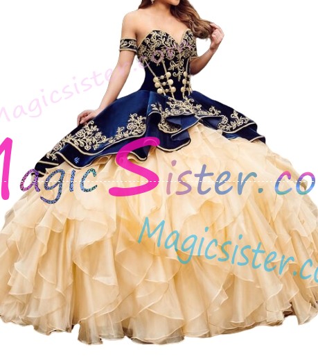 Hot Selling Embroidery Charro Quinceanera Dress