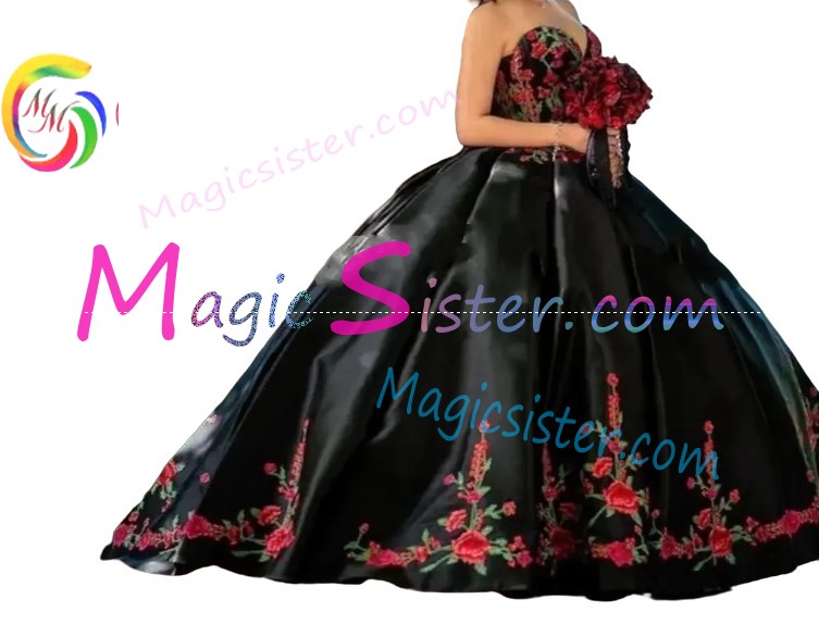 Hot Selling Embroidery Charro Quinceanera Dress