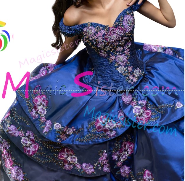 Hot Selling Embroidery Charro Quinceanera Dress