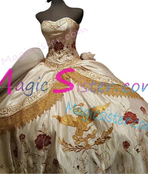 Hot Selling Embroidery Charro Quinceanera Dress