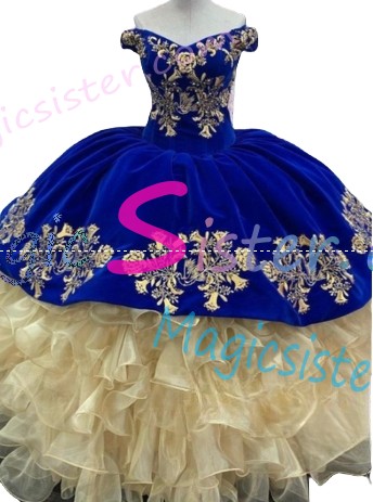 Hot Selling Embroidery Charro Quinceanera Dress