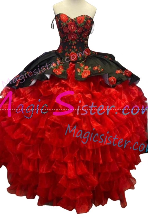 Hot selling Embroidery Charro Quinceanera Dress