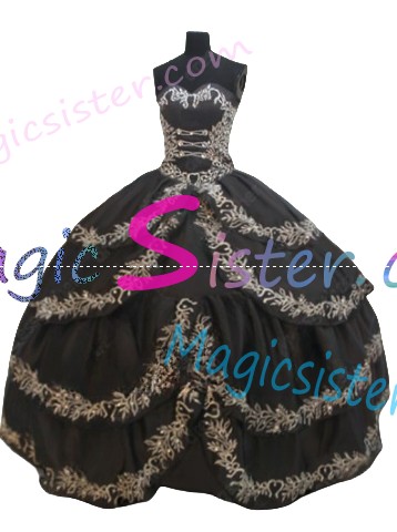 Hot Selling Embroidery Charro Quinceanera Dress