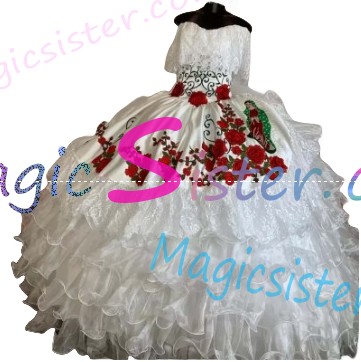 Hot selling Embroidery Charro Quinceanera Dress
