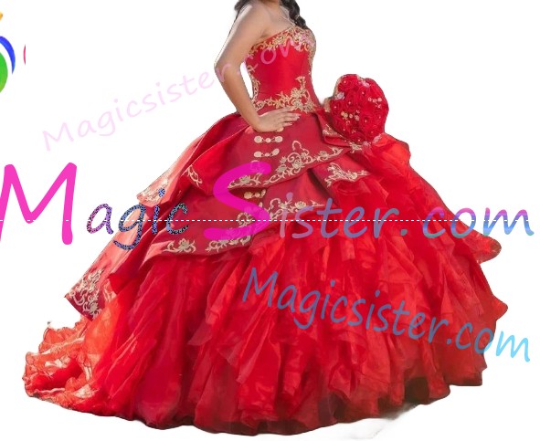 Hotselling Embroidery Charro Quinceanera Dress