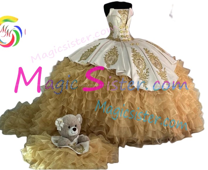 Hotselling Embroidery Charro Quinceanera Dress