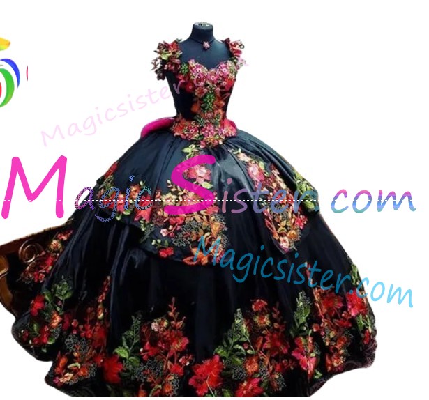 Hotselling Embroidery Charro Quinceanera Dress