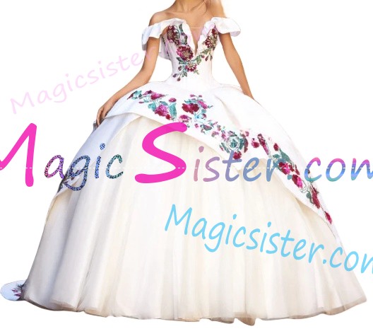 Beautiful Embroidery Charro Quinceanera Dress