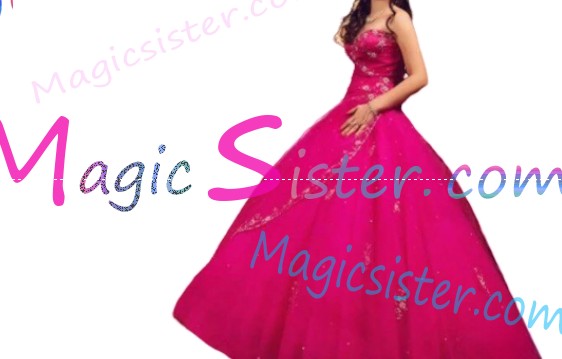 Factory Wholesale Topselling Fushsia Quinceanera Dress