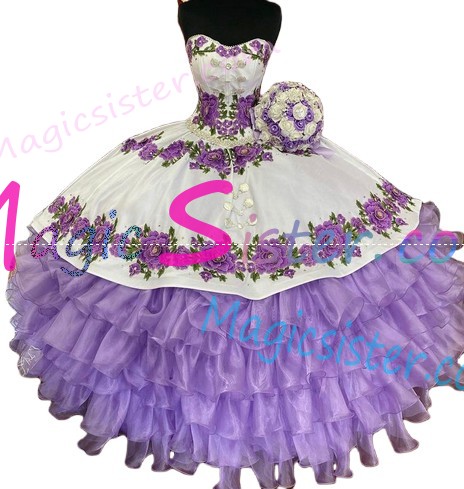 Hotselling Embroidery Charro Quinceanera Dress