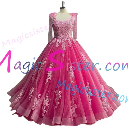 Hotselling Fushsia Quinceanera Dress