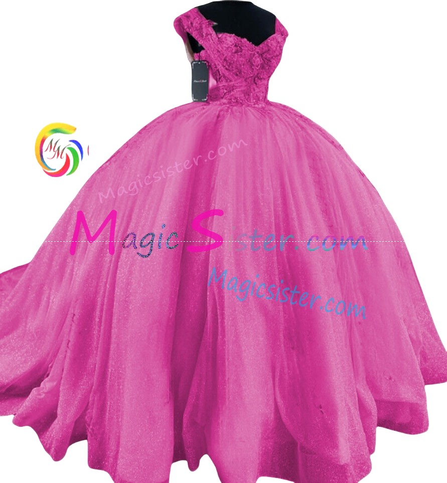 Hotselling Fushsia Quinceanera Dress