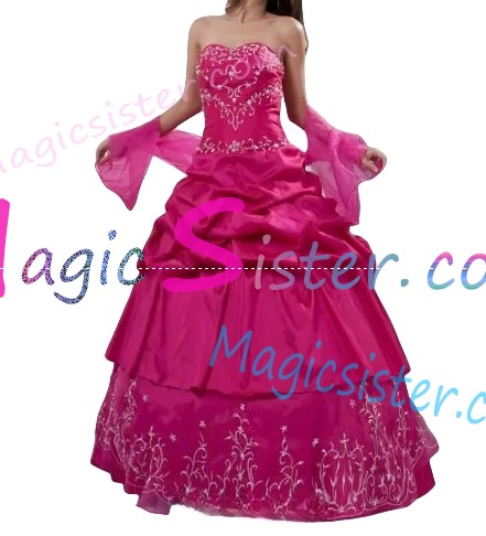 Hotselling Fushsia Quinceanera Dress