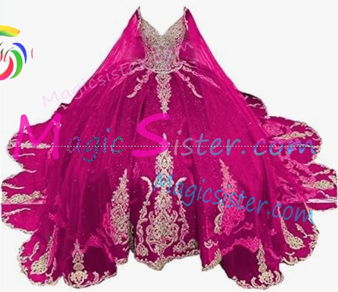 Hotselling Fushsia Quinceanera Dress