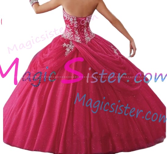Hotselling Fushsia Quinceanera Dress