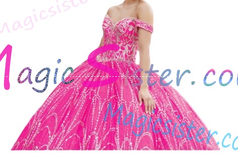 Topselling Fushsia Quinceanera Dress