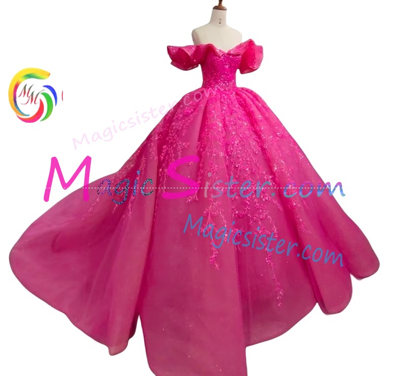 Topselling Fushsia Quinceanera Dress