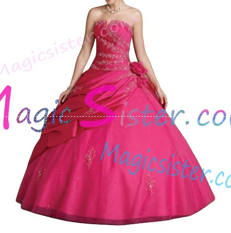 Topselling Fushsia Quinceanera Dress