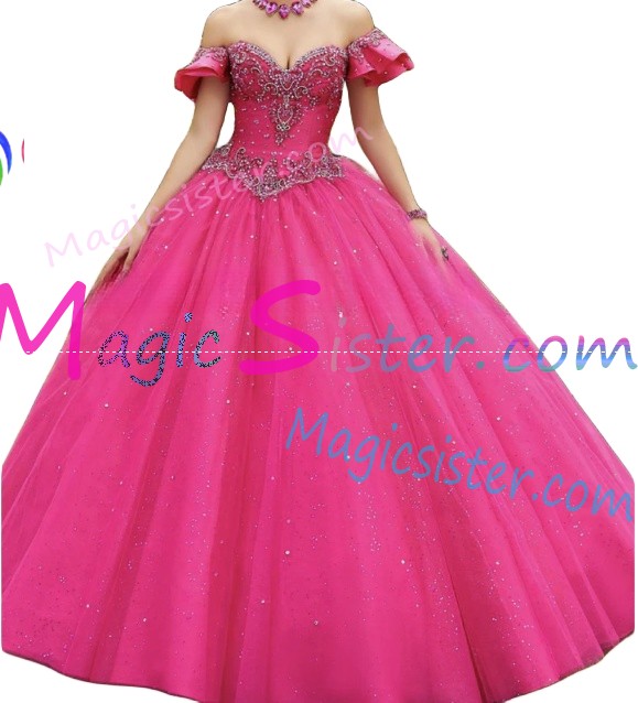 Topselling Fushsia Quinceanera Dress