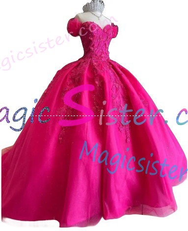 Topselling Fushsia Quinceanera Dress