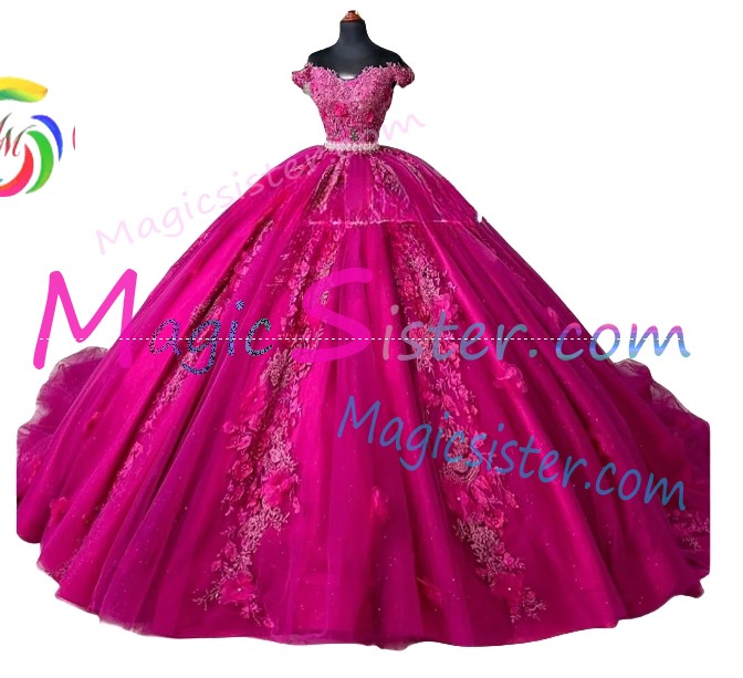 Topselling Fushsia Quinceanera Dress