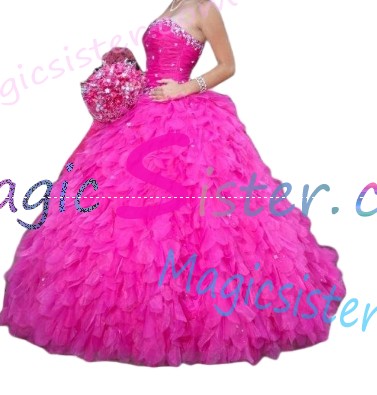 Topselling Fushsia Quinceanera Dress