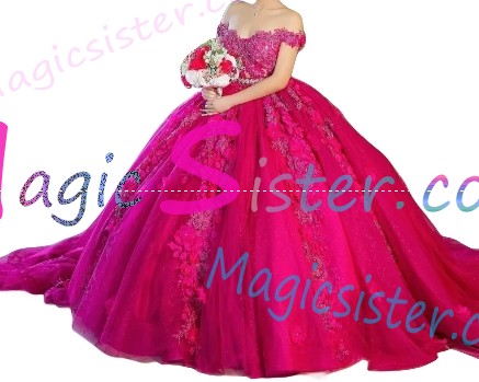 Topselling Fushsia Quinceanera Dress