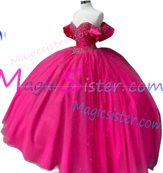 Topselling Fushsia Quinceanera Dress
