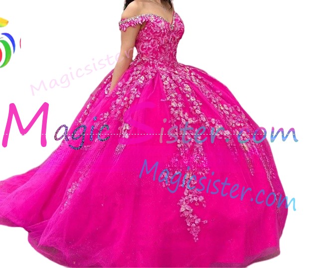 Topselling Fushsia Quinceanera Dress