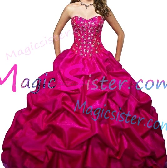 Topselling Fushsia Quinceanera Dress