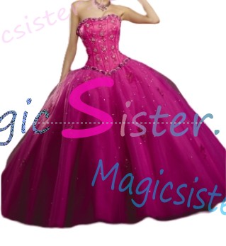 Topselling Fushsia Quinceanera Dress