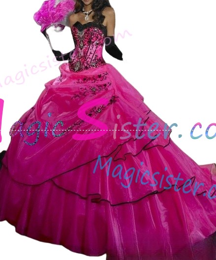 Topselling Fushsia Quinceanera Dress