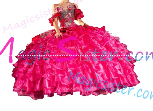 Topselling Fushsia Quinceanera Dress