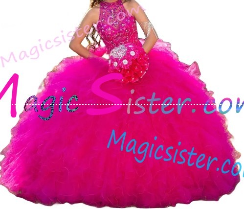 Topselling Fushsia Quinceanera Dress