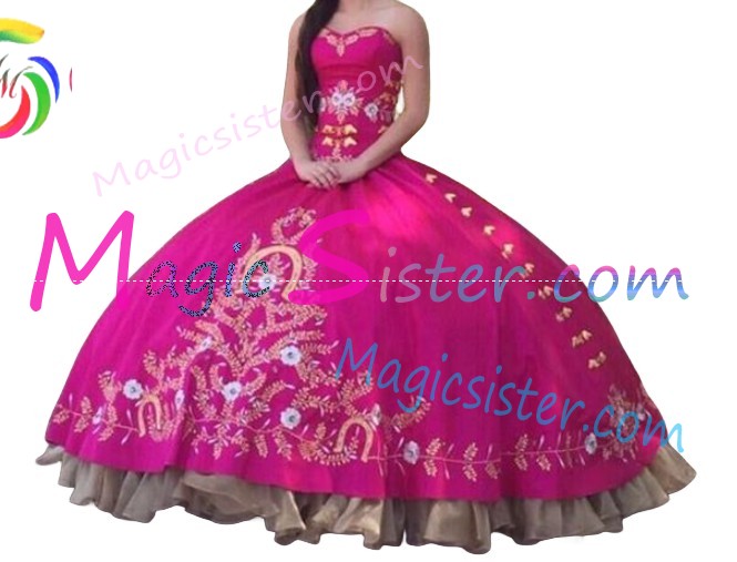 Topselling Fushsia Quinceanera Dress