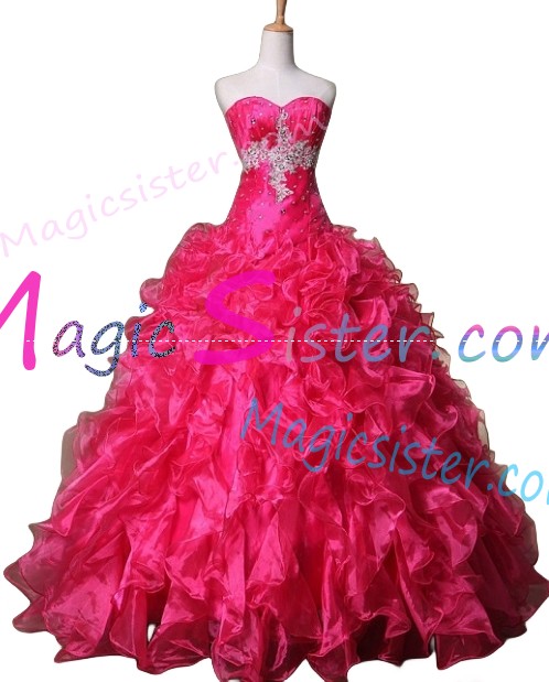 Topselling Fushsia Quinceanera Dress