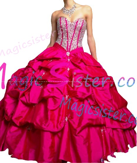 Topselling Fushsia Quinceanera Dress