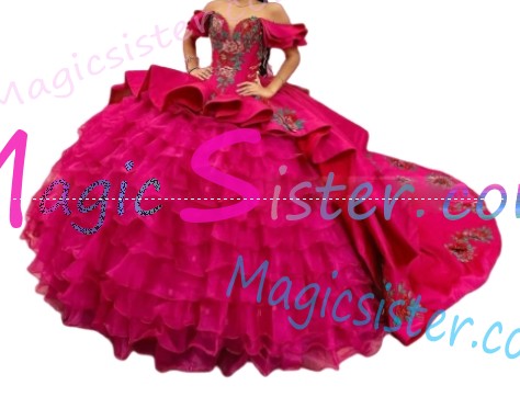 Topselling Fushsia Quinceanera Dress