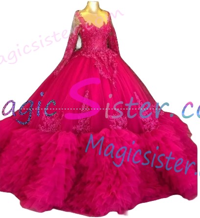 Topselling Fushsia Quinceanera Dress