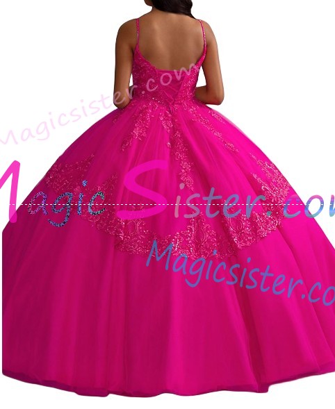 Topselling Fushsia Quinceanera Dress