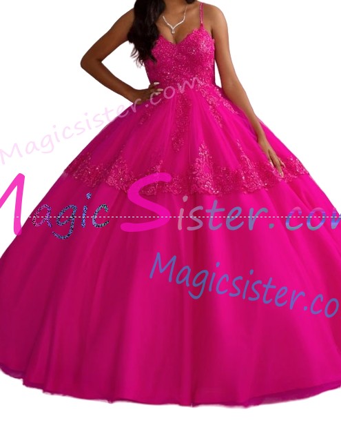 Topselling Fushsia Quinceanera Dress