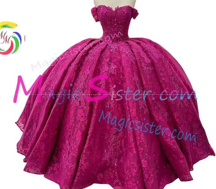 Topselling Luxury Fushsia Quinceanera Dress