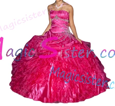 Topselling Luxury Fushsia Quinceanera Dress