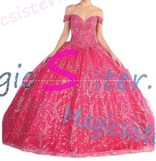 Topselling Luxury Fushsia Quinceanera Dress