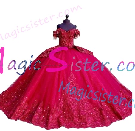 Topselling Luxury Fushsia Quinceanera Dress