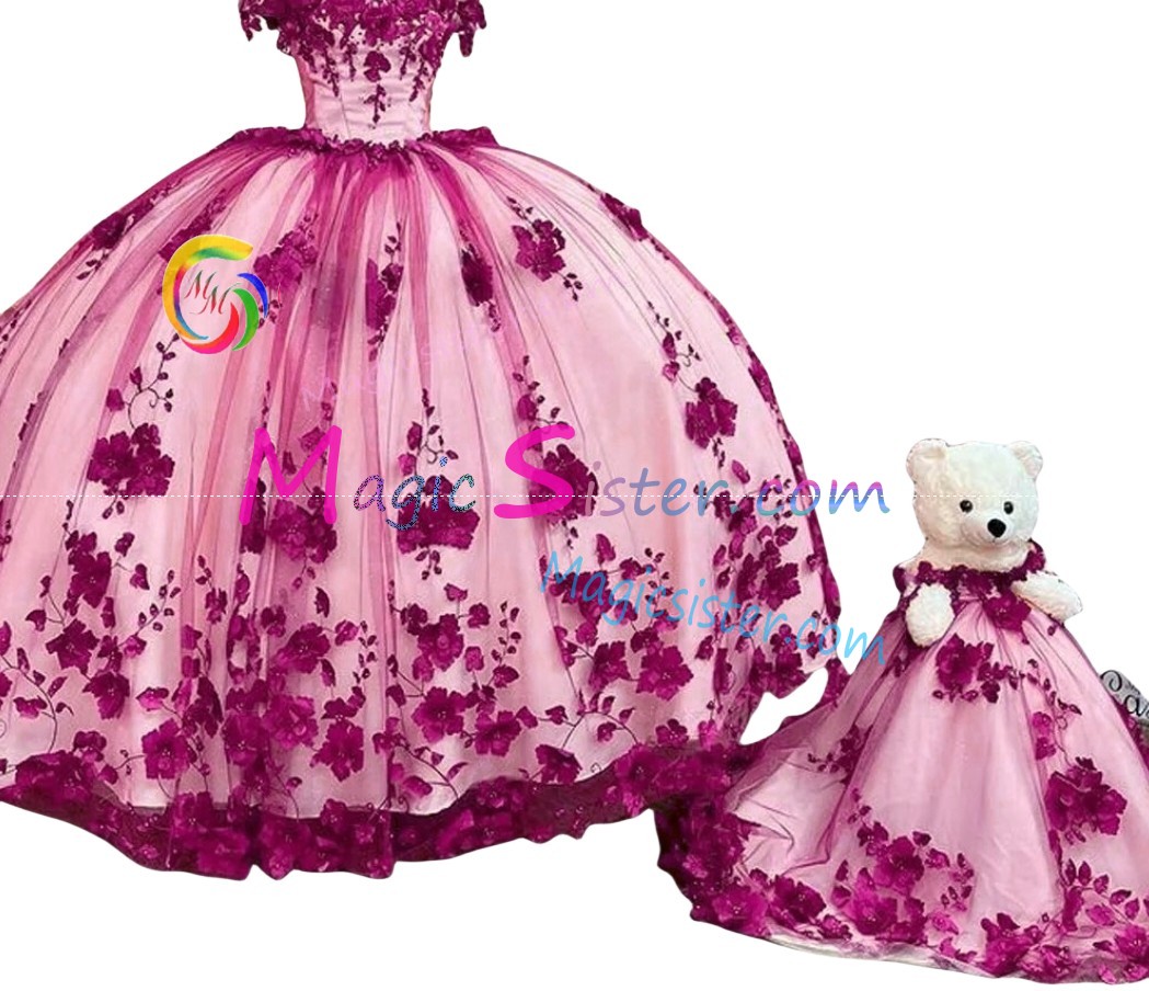 Topselling Fushsia Quinceanera Dress