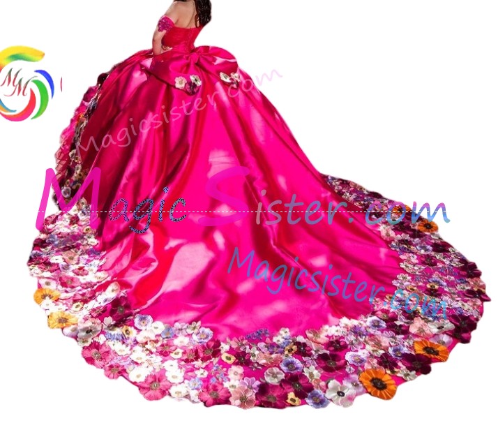Topselling Fushsia Quinceanera Dress
