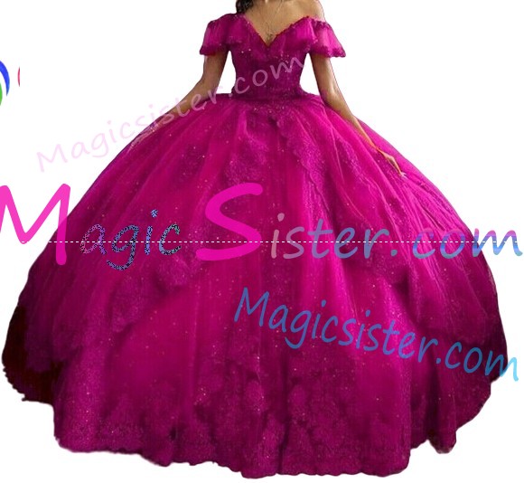 Topselling Fushsia Quinceanera Dress