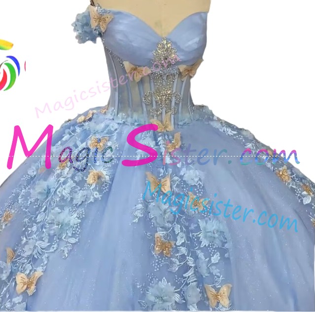 New Style Beautiful Butterfly Quinceanera Dress